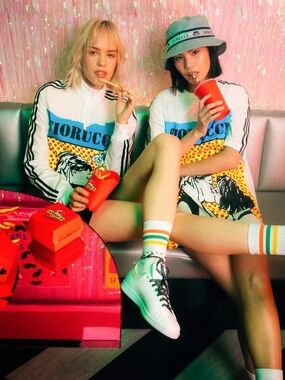 ADIDAS × FIORUCCI 2 pieces set (cropped track suit + shorts) SIZE M